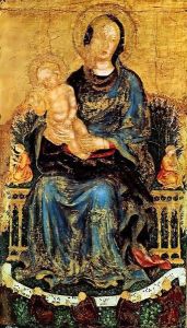 Madonna with Child and Musical Angels by Gentile Da Fabriano
