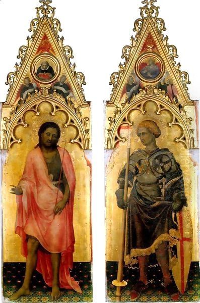 Polyptych Quaratesi St John the Baptist and St George - view 1