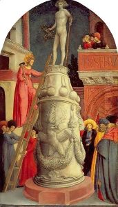 Saint Apollonia Destroys a Pagan Idol