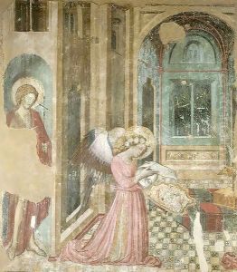 Saint John the Baptist and Angel of Annunciation by Giovanni da Gaeta