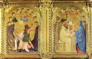 Virgin appears to Saint Bernard