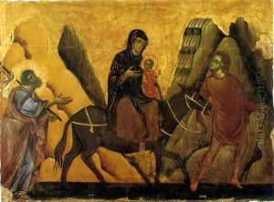 Flight into Egypt by Guido Da Siena