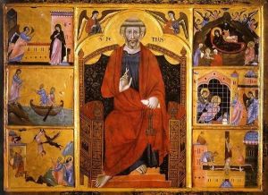 Saint Peter Enthroned by Graziano Guido di