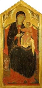 Madonna and Child Enthroned by Graziano Guido di
