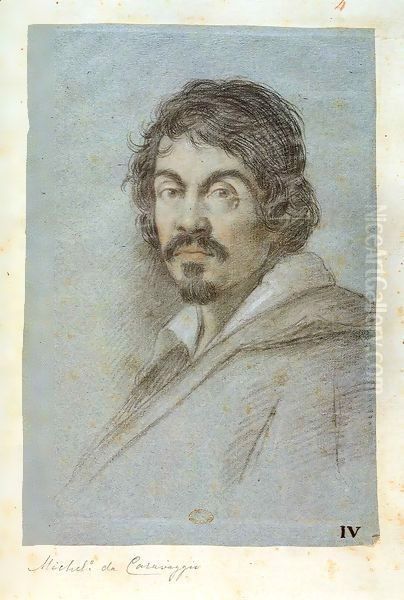 Portrait of Michelangelo Merisi da Caravaggio by Ottavio Leoni