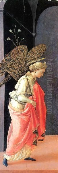Annunciation, left wing - view 1