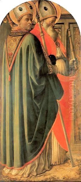 Four Doctors Triptych St Augustine and St Ambrose - view 1