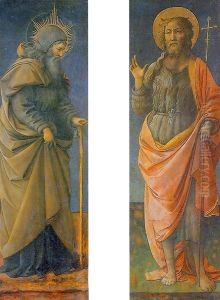 St Anthony Abbot and St John the Baptist by Fra Filippo Lippi