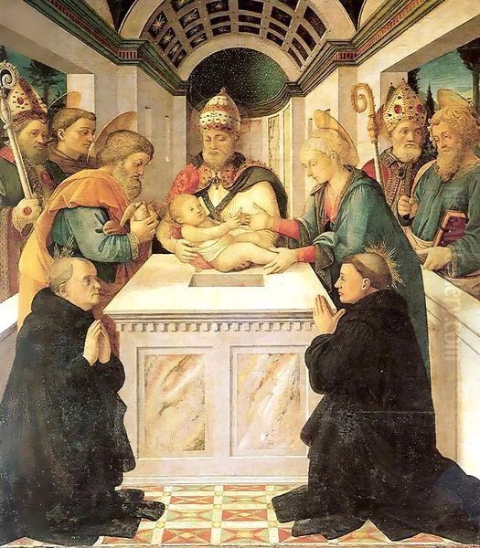 Adoration of the Child with Saints - view 1