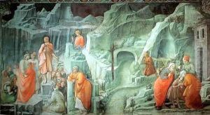 Stories from the Life of St John the Baptist Mission of St John the Baptist by Fra Filippo Lippi