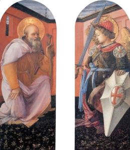 St Anthony Abbot and St Michael by Fra Filippo Lippi