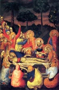 Entombment of Christ by Simone Martini and Lippo Memmi