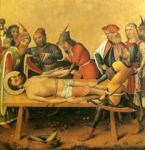 Martyrdom of St Bartholomew by Stefan Lochner