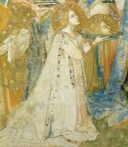 Maesta, Saint Catherine by Ambrogio Lorenzetti