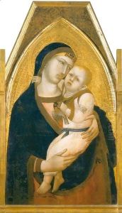 Madonna and Child Clutching a Goldfinch by Ambrogio Lorenzetti