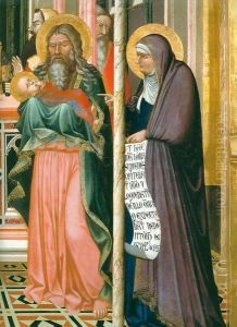 Presentation in the Temple, detail by Ambrogio Lorenzetti