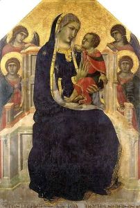 Madonna and Child with Angels by Pietro Lorenzetti