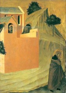 Humilitas Leaves the Monastery by Pietro Lorenzetti