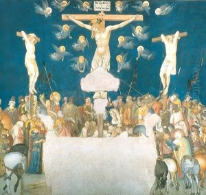 Assisi Frescoes Crucifixion by Pietro Lorenzetti