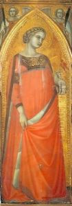 Carmine Altarpiece Saint Agnes by Pietro Lorenzetti