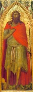 Carmine Altarpiece Saint John the Baptist by Pietro Lorenzetti