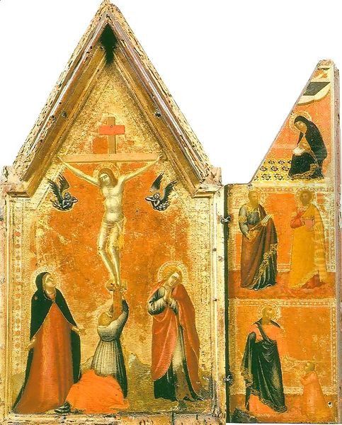 Crucifixion and Saints - view 1