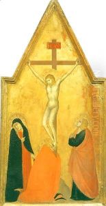 Crucifixion with the Virgin and Two Mourners by Pietro Lorenzetti
