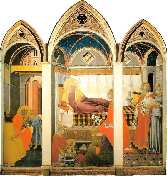 Nativity of the Virgin by Pietro Lorenzetti