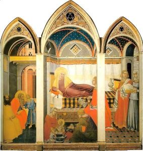 Nativity of the Virgin by Pietro Lorenzetti