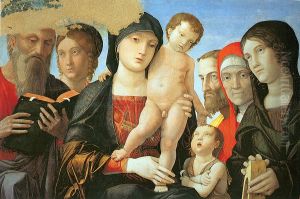 Virgin and Child with Saints by Andrea Mantegna