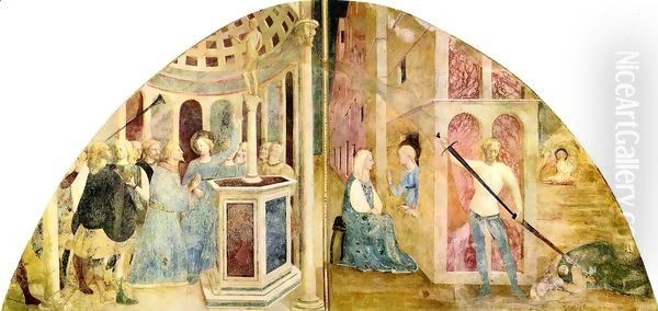 Saint Catherine and the Emperor Maxentius - view 1