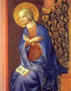 Virgin Annunciate by Tommaso Masolino (da Panicale)