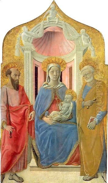 Madonna and Child Enthroned between Saint Paul and Saint Peter - view 1