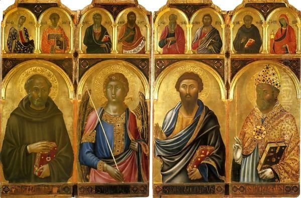 Saints and the Archangel Michael - view 1