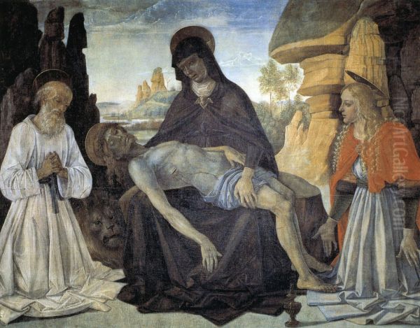 Pieta with Saint Jerome and Mary Magdalene - view 1