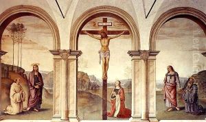 Crucufixion by Pietro Vannucci Perugino