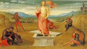 Resurrection by Pietro Vannucci Perugino