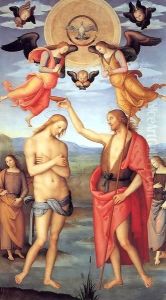 Baptism of Christ 4 by Pietro Vannucci Perugino