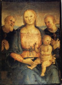 Madonna and Child with Saint Constanzo and Ercolano by Pietro Vannucci Perugino