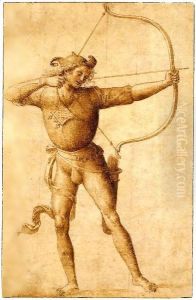 Archer Drawing a Bow by Pietro Vannucci Perugino