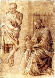 Holy Familiy by Pietro Vannucci Perugino