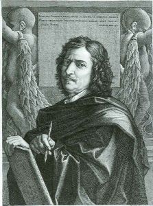 Self Portrait of Nicolas Poussin by Jean Pesne