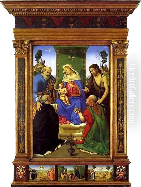 Madonna and Child with Saints Peter, John the Baptist, Nicolas of Bari and Dominic - view 1