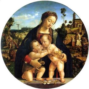 Madonna and Child with the Young Saint John the Baptist by Piero Di Cosimo