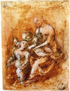 Madonna and Child with a Musician Angels