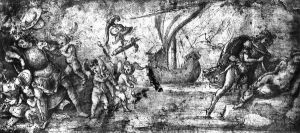 Mars and Rhea Silvia by Piero Di Cosimo