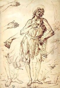 Studies of Saint John the Baptist, Hands and Feet by Antonio Del Pollaiuolo