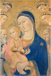 Madonna and Child with Saint Jerome, Saint Bernardino, and Four Angels