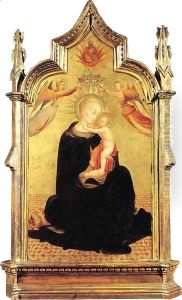 Madonna and Child with Angels by Stefano Di Giovanni Sassetta