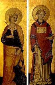 Saint Giustina and Saint Lawrence by Konrad von Soest